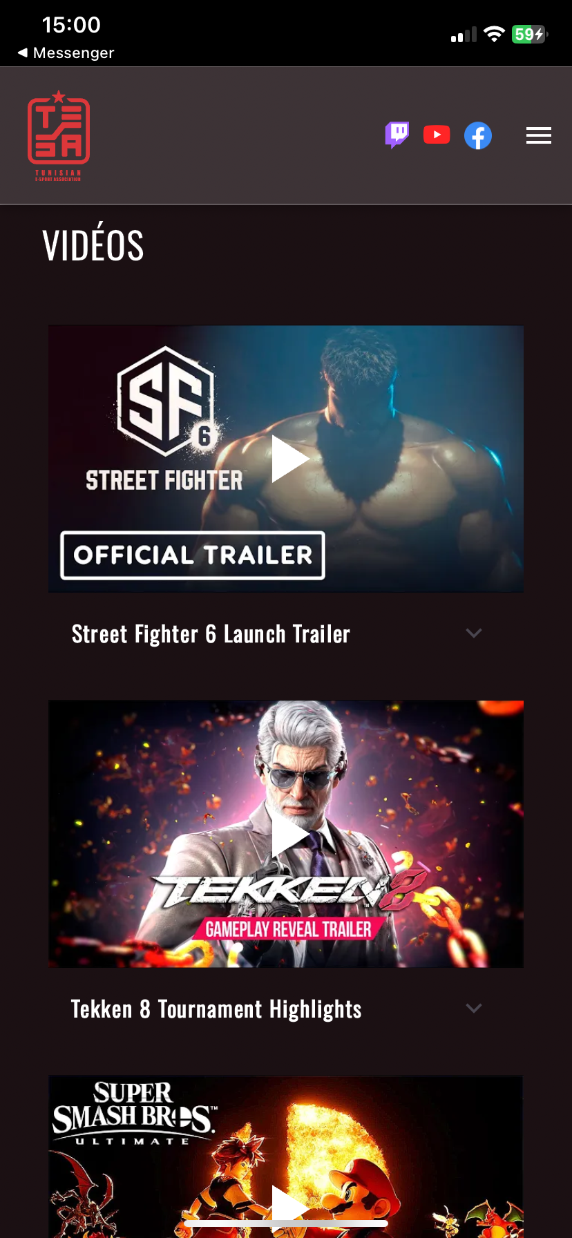 Tesa - vidéos sur l'accueil