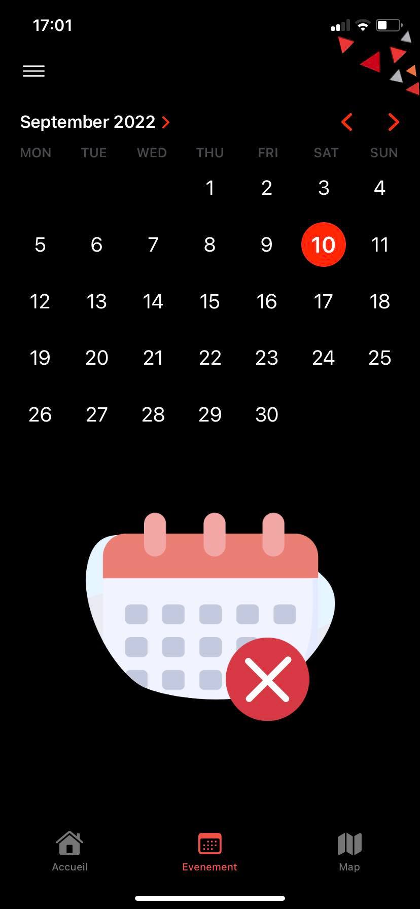 Esprit App - carte du campus