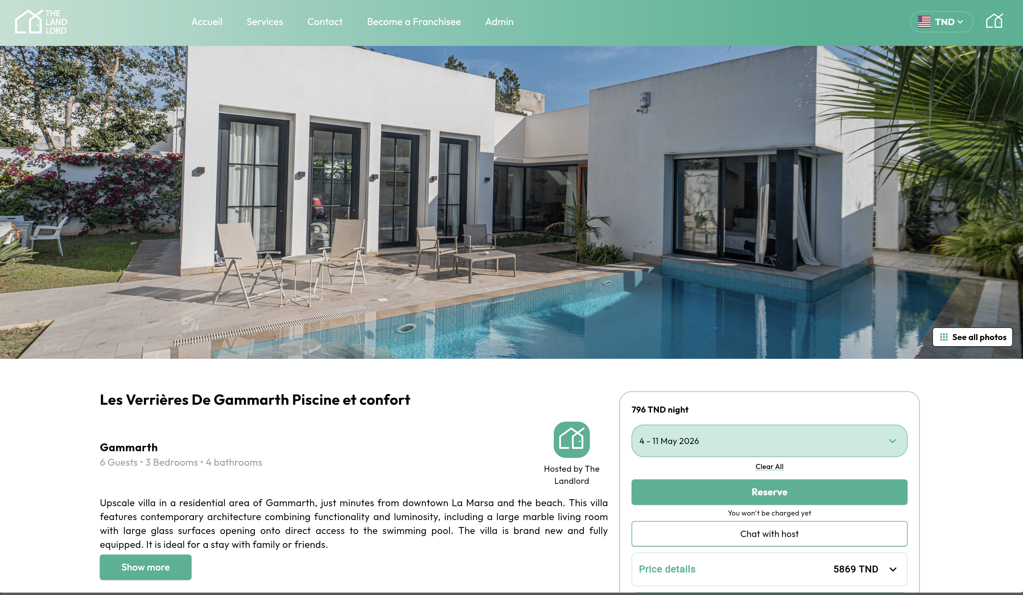 The Landlord - Détail propriété